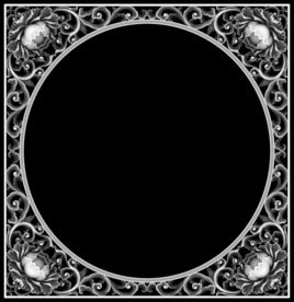 牡丹花洋花边框方圆精雕浮雕灰度