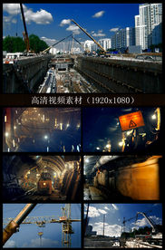 地铁工人施工宣传片视频素材