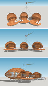 椭圆结构度假木屋