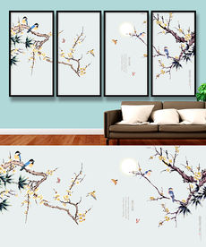 花鸟画 唯美工笔画