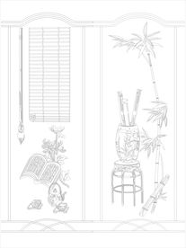 移门工艺玻璃 冰雕