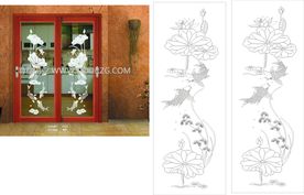 透明玻璃蒙砂 蒙砂