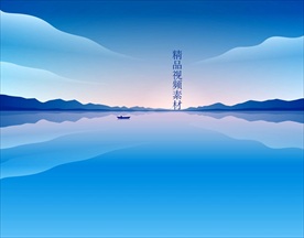 海边夕阳剪影变化视频动态