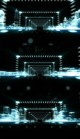 虚拟城市线描建筑视频素材