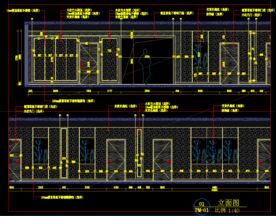 酒店过道立面施工图