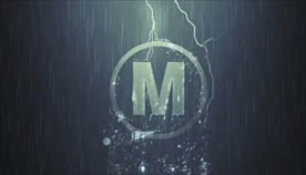 暴风雨中的logo演绎