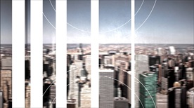 图形元素装饰的时尚城市剪辑片头