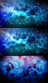 唯美动态光影飘带视频素材