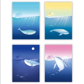 海 鲸鱼 月亮