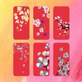 桃花手机壳图案