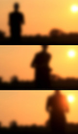 人影慢速跑步视频素材