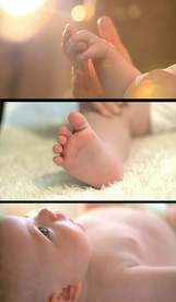 婴儿特写实拍视频素材