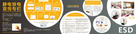 ESD静电放电企业展板宣传栏