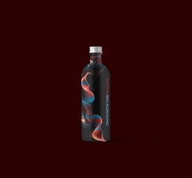 高档果酒包装效果图贴图分层