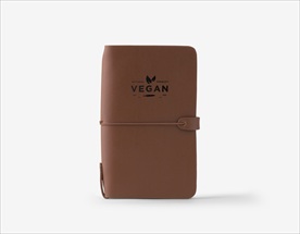 高端大气皮质笔记本烫金效果