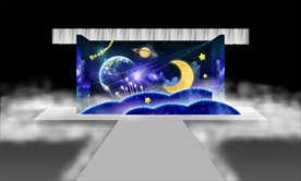 简洁星空婚礼效果图