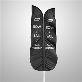 高端大气双面道旗分层文件下载