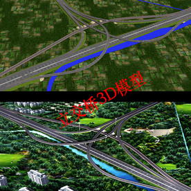 高速公路互通立交桥3D模型12