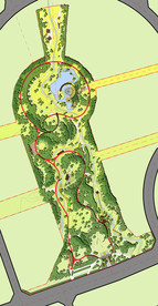 中央公园布局示意图