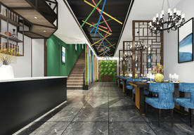 工业风餐饮SU模型