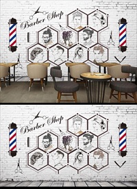 美容美发背景墙