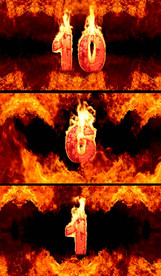 燃烧的数字震撼10秒倒计时