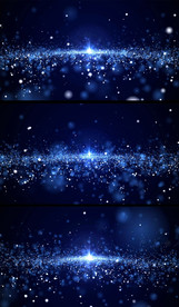 蓝色梦幻粒子飘荡视频背景