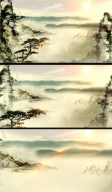 中国画动态视频背景素材