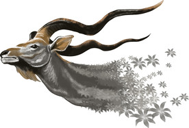 抽象羚羊图案背景图案