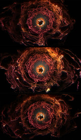 旋转的恐怖洞穴入口视频素材