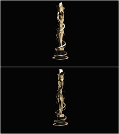 颁奖典礼奖杯带通道