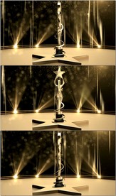 大气颁奖晚会奖杯循环背景