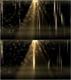 金色粒子光线舞台背景