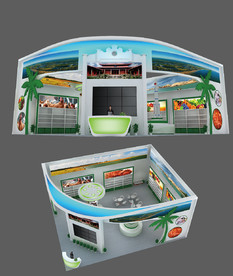 最新实用通用展览展台设计模型