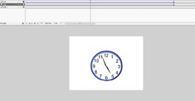 钟表时针分针旋转动画8秒