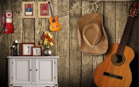 复古怀旧3D背景墙