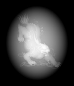 貔貅麒麟浮雕精雕灰度