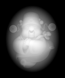 卡通财神浮雕精雕灰度46牌