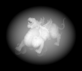 貔貅浮雕精雕灰度46牌