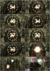 2018卫视倒计时金色视频素材