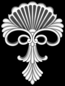 洋花精雕浮雕图