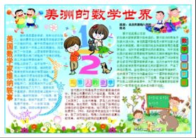 美洲数学世界电子小报手抄报板报