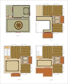 复式豪宅四层地面铺装图