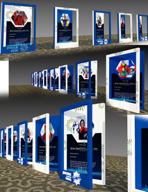 公关活动入场造型展板