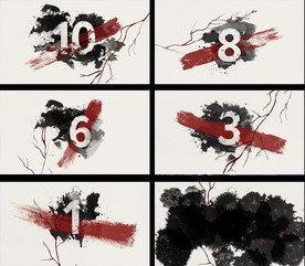 水墨风格10秒倒计时视频