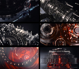 质感齿轮旋转VJ视频素材