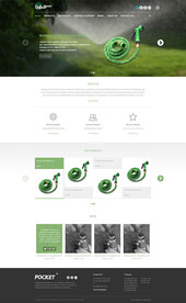 企业网页模板PSD分层