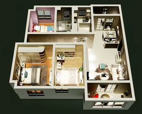 家居户型效果图