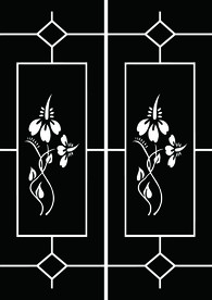 门窗玻璃暗花 欧式花纹 车刻