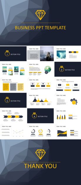 简约大气商务欧美风PPT模板